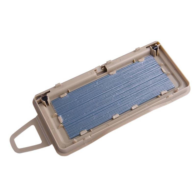 Beige Car Left Side Sun Visor Shade Makeup Mirror Frame Cover Fit for Mercedes Benz W212 E W218 CLS Class