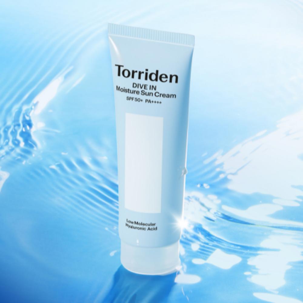 TORRIDEN DIVE IN Feuchtigkeits-Sonnencreme | Feuchte koreanische Sonnenpflege / Für empfindliche Haut / Tägliches Sonnenprodukt | 24-Stunden-Sonnenschutz / Leicht absorbierend / Beruhigend