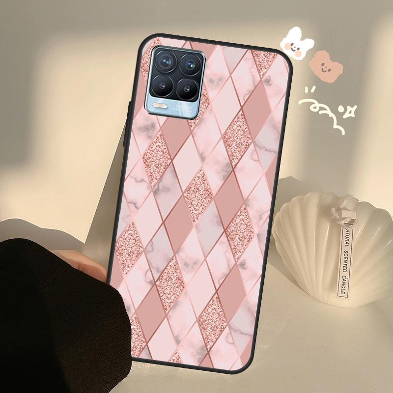 Love Rose Gold Style Case For Realme C55 C63 C61 C51 C53 C25 C65 C67 C71 C75 11 12 13 14 Pro Plus GT6 GT7 15 Pro