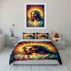 Radiant Jesus portrait design. Bedding sets Duvet cover sets Duvet covers Pillowcases(1*Duvet Cover 2*Pillowcases without duvet insert)