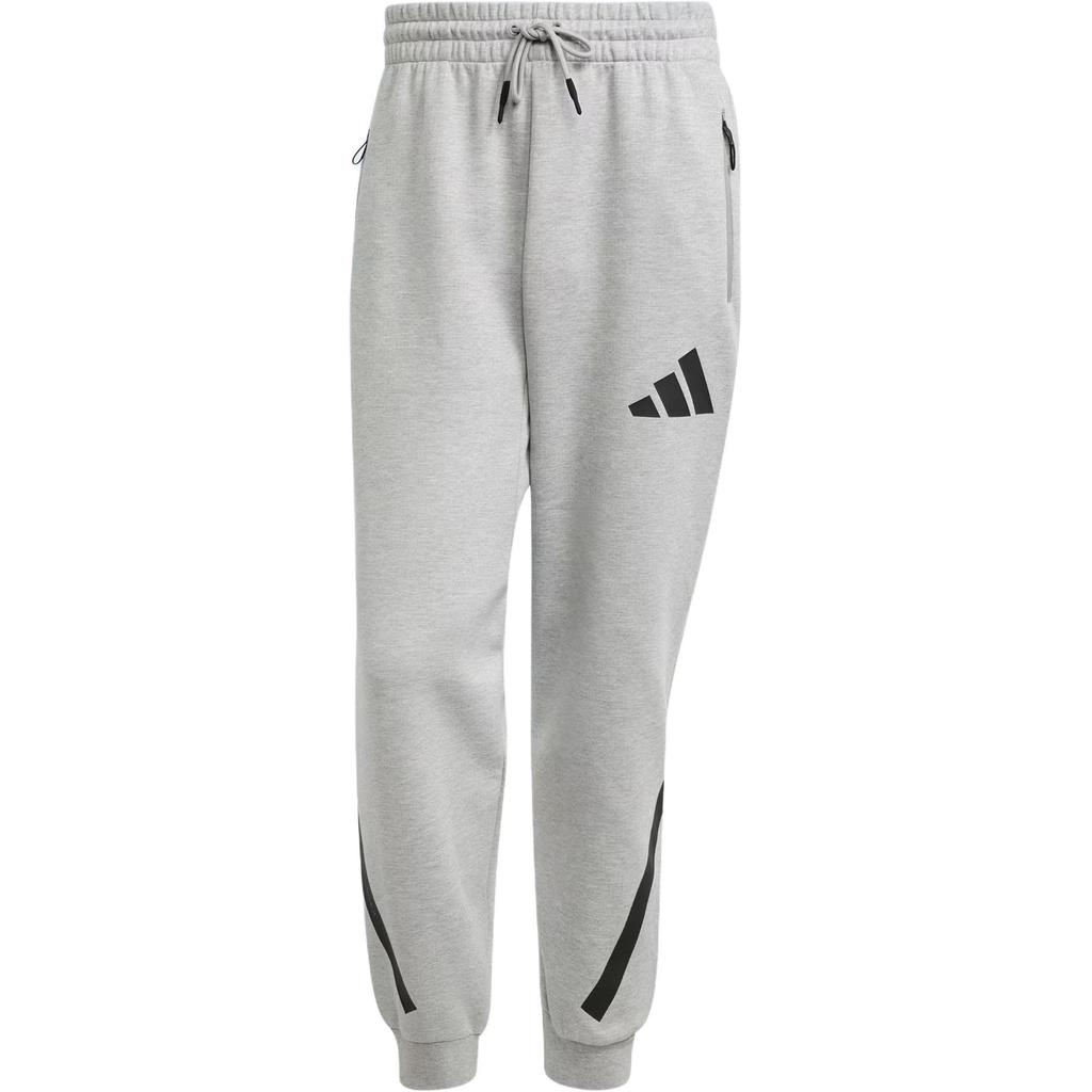 adidas ZNE. Hose Mode Logo Stilvoll Kordelzug Retro Sport Strickhose Herrenhose Mittelgrau JF2446