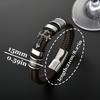 1Bohemian faux leather men's bracelet Vintage Stainless Steel Engraved Cross Holiday Bracelet Unique religious faith bracelet Fashion Jewelry