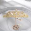 Multi-color optional Korean sparkling diamond pearl bridal tiara crown wedding princess hair accessories wedding accessories