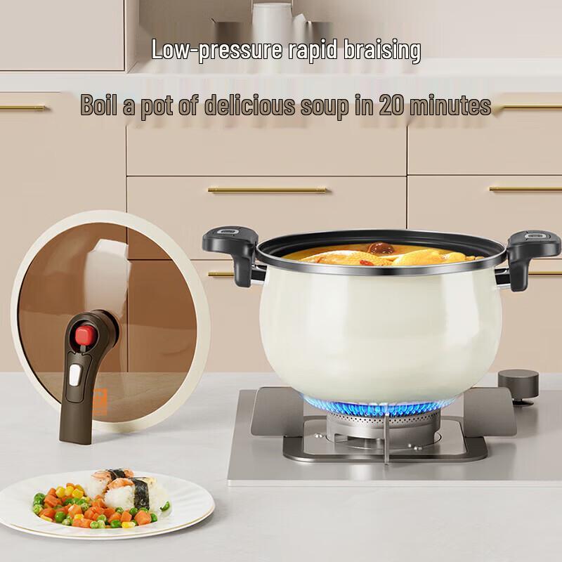 Kangbax 6.5L Enamel Micro-Pressure Soup Pot