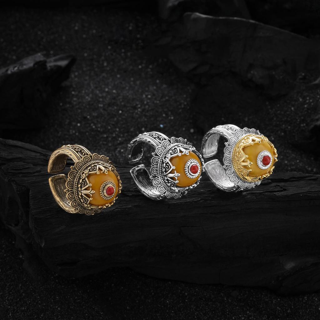 Fashionable 925 Sterling Silver Adjustable Floral Asura Ring For Elegant Ladies Accessory