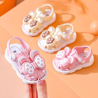 Sommer Schmetterling Rutschfeste Kleinkind Sandalen – Geschlossene Zehen für Mädchen, Alter 1-3