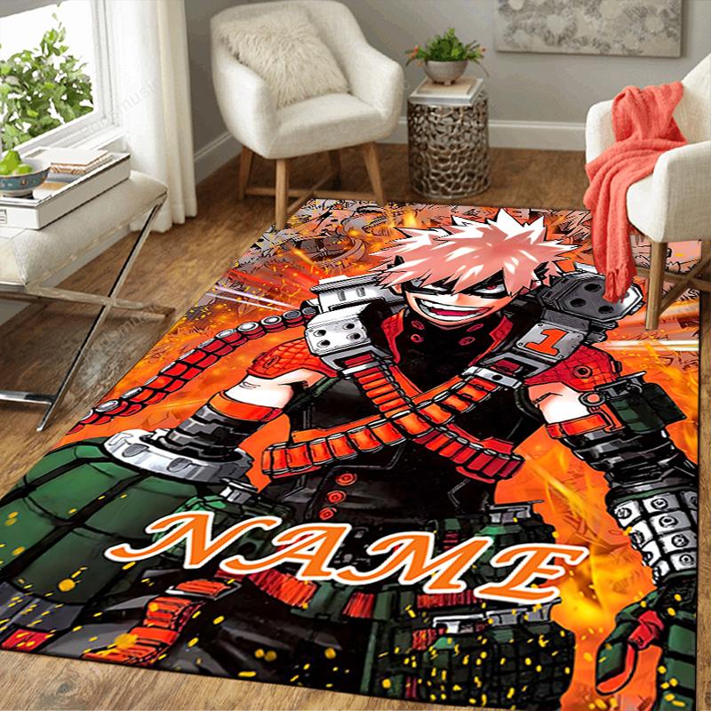 Custom 1Pc Heroic Battle Deku Vs Bakugo Rug Office Carpet Indoor Outdoor Entrance Doormat Nonslip Soft And Comfortable Living Room D2915112