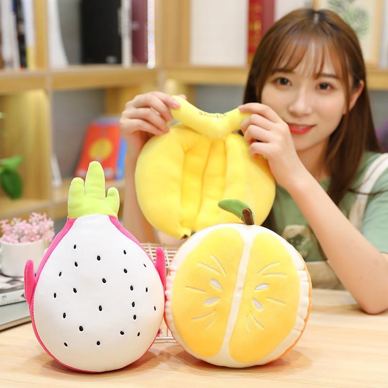8-Inch Fruit Doll Apple Banana Pineapple Orange Plush Toy Simulation Doll Wedding Throwing Activity Doll