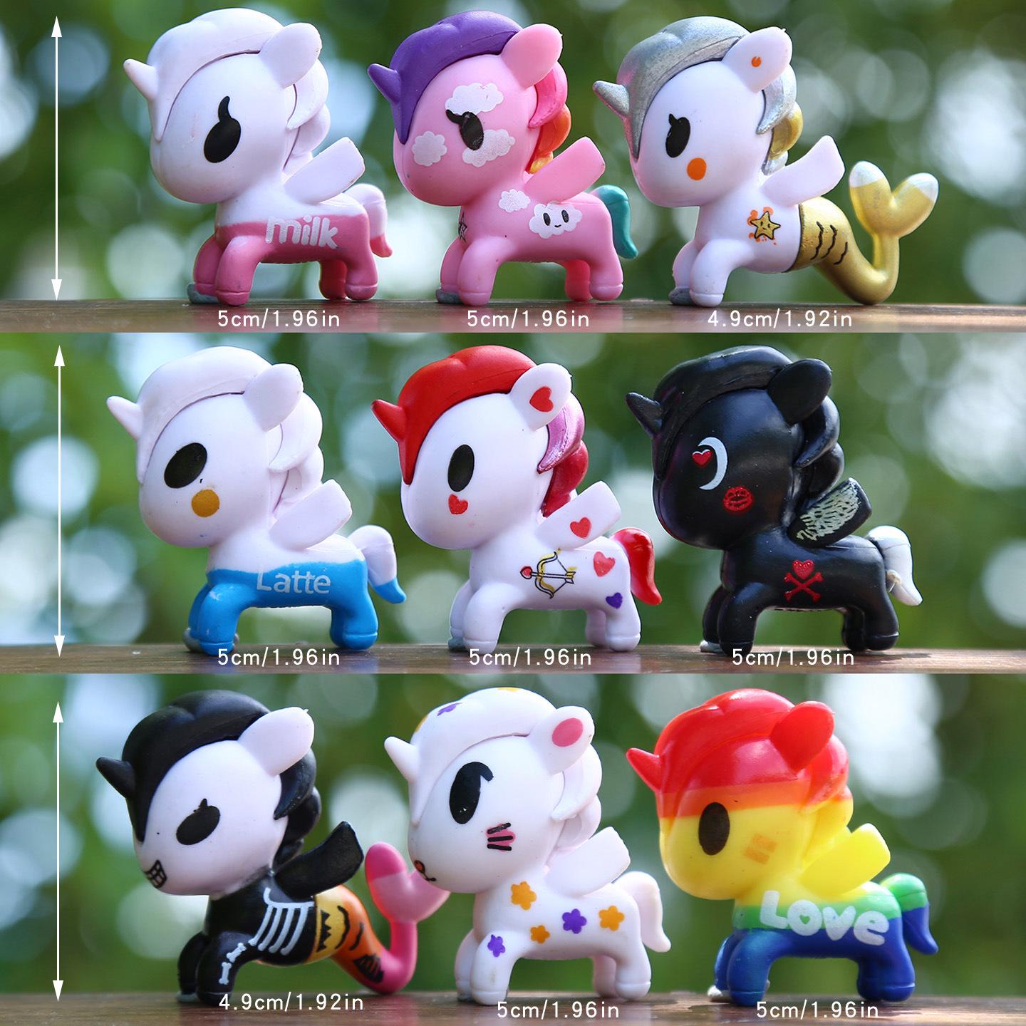 Adorable Unicorn Pony Plush Toy Blind Box Desk Ornaments