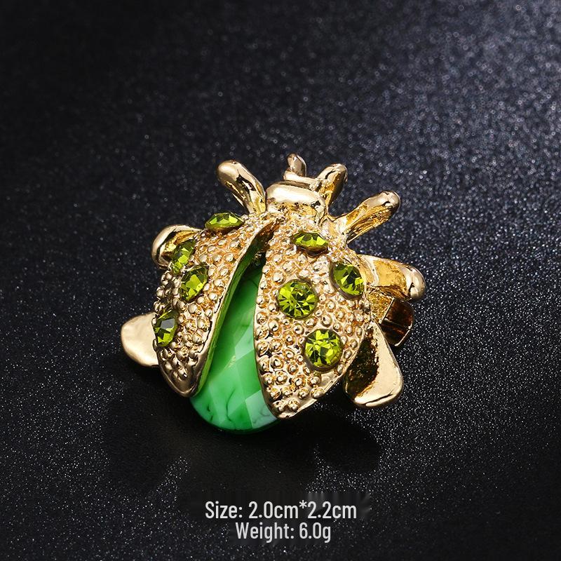 Nowy Styl Broszka Pszczoła z Kroplami Oleju - Urocza Pins Zwierzęcy na Kołnierzyki i Dodatki do Odzieży