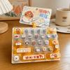 Creative Push Button Keychain Silicone Keycap Clicker Keyring Fidget Keyboard Pendant  Small Gift