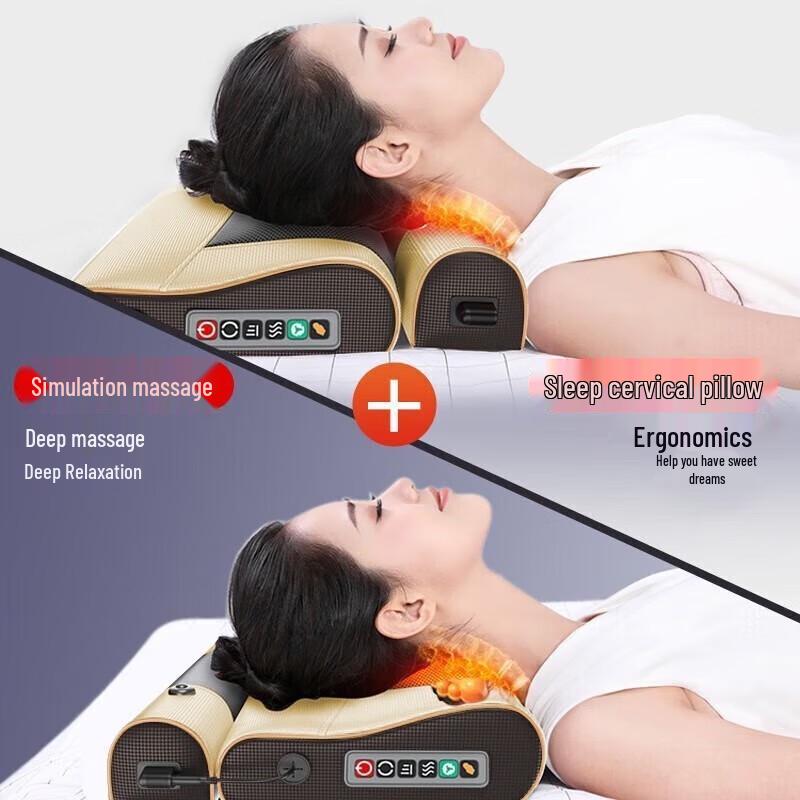 AUX Neck and Shoulder Massager Pillow with Heat Therapy