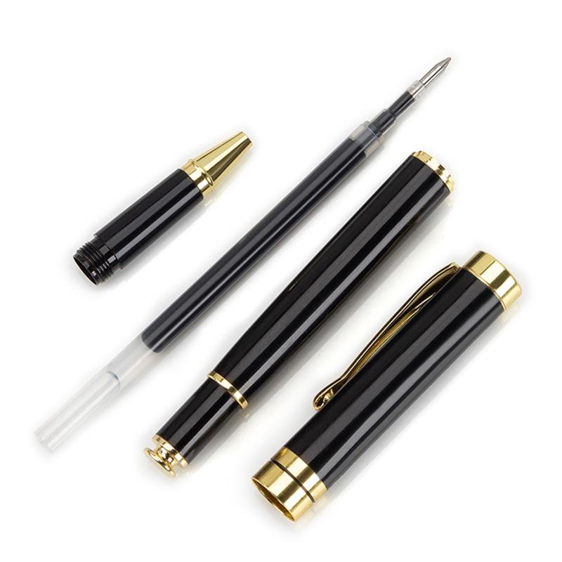Klasyczny Luksusowy Zestaw Długopisów Podpisowych Metalowy Długopis Żelowy 0,5 mm Końcówka dla Uczniów Nauczyciela Menedżera Prawnika Profesora