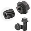 EVGATSAUTO Motorcycle Brake Banjo Bolts Kit, 5pcs M10×1.0mm Banjo Bolts Brake Line Fittings Adapter for Brake Caliper Master Cylinder