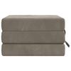 Folding Sofa Bed 75 x 63 x 45 cm Light Grey