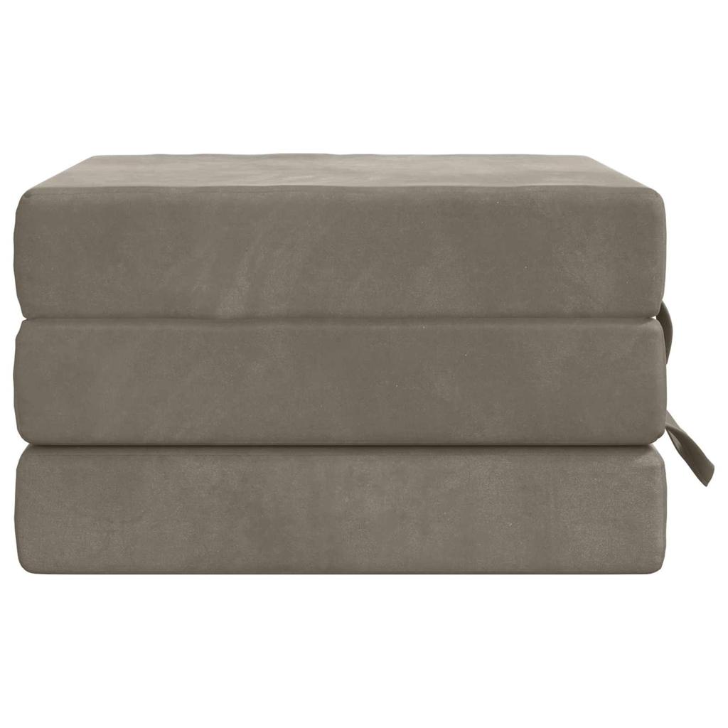 Folding Sofa Bed 75 x 63 x 45 cm Light Grey