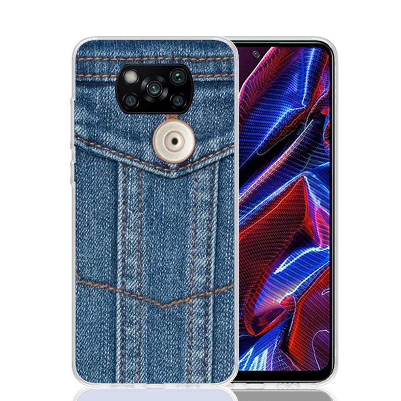

Jeans Cowboy Denim Printed Case Phone Cover for Xiaomi Redmi Note 10 9 9S 8 8T 7 5 Pro Mi 12T 11T 10T 9T 12 11 Lite A3 A2 Trend Xiaomi Mi 8 Lite