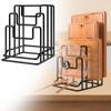 Lid Holder Countertop Organizer Cutting Pot Rack Bakeware Metal Construction Freestanding
