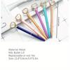 1pc Kawaii Crystal Ballpoint Pen Fashion Heart Shape Large Diamond Metal Pen