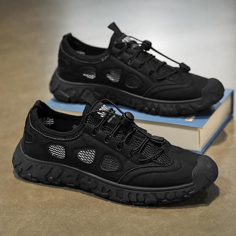 Fashion Summer Men's New Breathable Work Anti Slip Wear-resistant Casual Sports Shoes