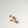 objet213 Nude & Dalmatian bubble earrings