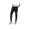 Adidas Logo Patch Tapered Leg Elastic Drawstring Sports Pants Women Pants Black GL3927