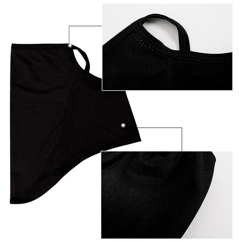 Outdoor Cycling Windproof Dust Mask Windproof Printed Bandana Ice Silk Dustproof Sunscreen Hanging Ear Hood Triangle Scarf