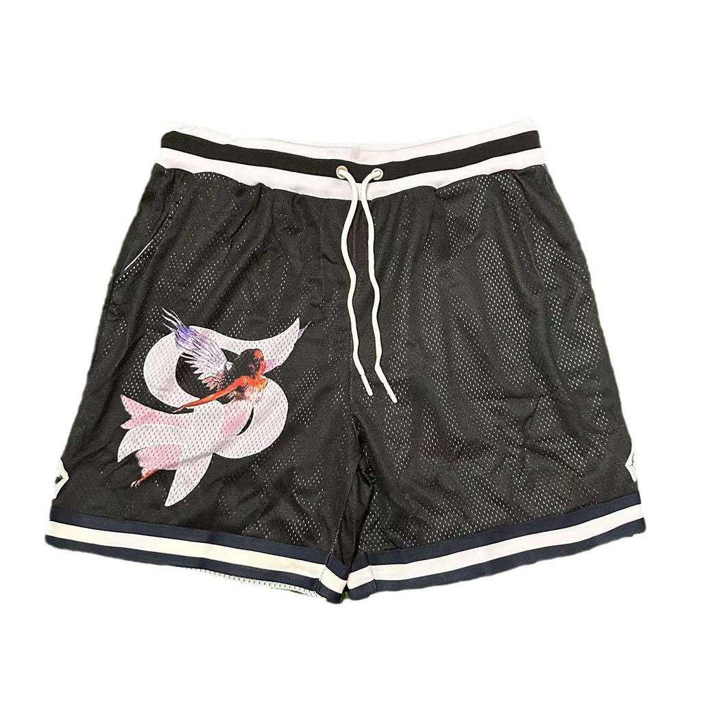 Unisex Trendy Quick-Dry Digital Print Basketball Shorts - American & European High Street Style
