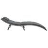 VidaXL Ensemble de chaises longues pliables 3 pcs Résine tressée Gris