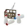 5pcs Miniature Milk Bottles Set for Dollhouse Kitchen Dining Room and Restaurant Scene Display Decors 1/12 Scale