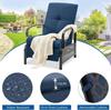 YODOLLA Garden Reclining Chair Adjustable 3 Positions - 150kg Capacity, With Removable Cushion - Foldable - Navy Blue
