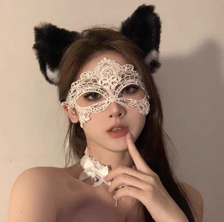 Halloween Costume Mask Vintage Masquerade Party Mask Lace Eye Mask Exquisite For Dance Parties Festive Events Theatrical