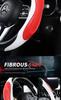 Patchwork Leather Steering Wheel Cover with Massage Grip for All Seasons