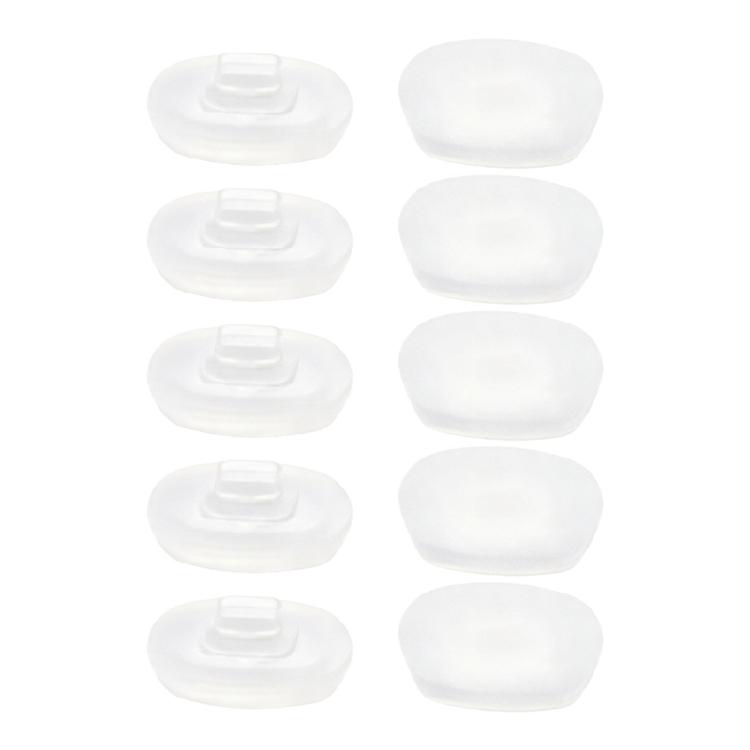 Kids Eyeglass Nose Rest Pads Soft Silicone Universals Fit For Small Nose Bridges Plastic Base Secure Clip Designs