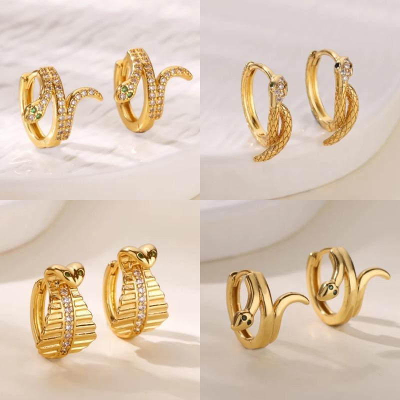 Snake Ear Buckle, Snake Earbone Ring, New Trendy Retro Niche Design Earrings, High-end Earrings, Women