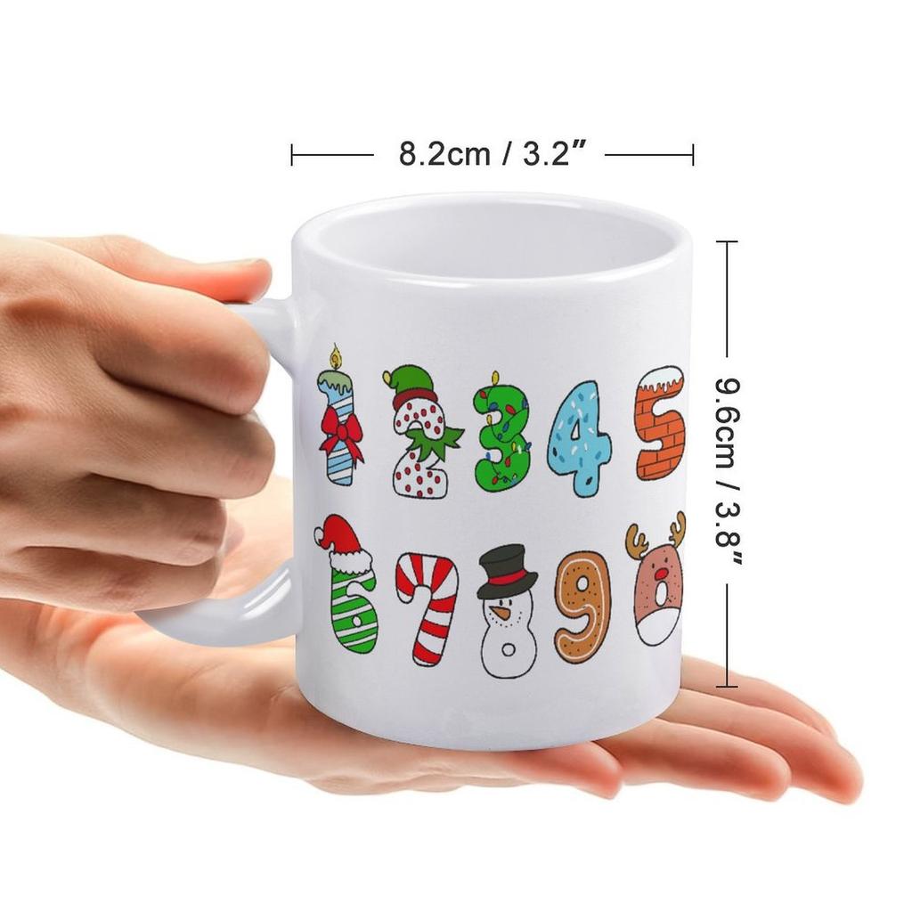 1 Stück 11oz Weiße Tasse mit doppelseitigem Druck Perfekt für Zuhause, Büro, Trinkzeit und eine ausgezeichnete Geschenkidee für Feiertage, Geburtstage und Veranstaltungen