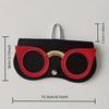 Étui pour lunettes de vue pour femme Fermeture à pression Prévention des rayures Étui de transport en cuir pour lunettes de soleil pour la maison et le voyage