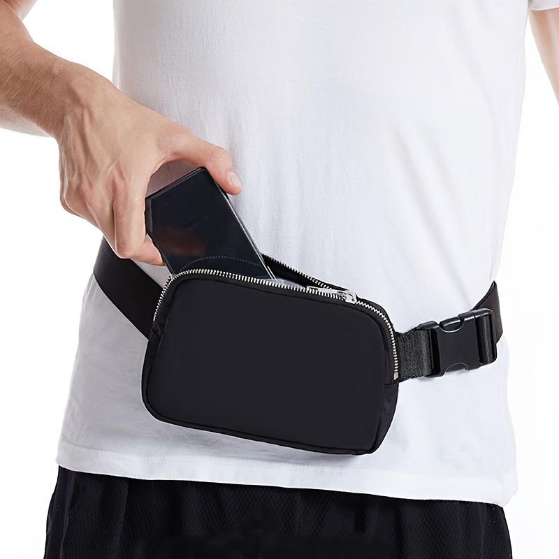 Unisex Sports Waist Bag for Yoga Storage, Workout Running Chest Bag, Stylish Crossbody Waist Pack