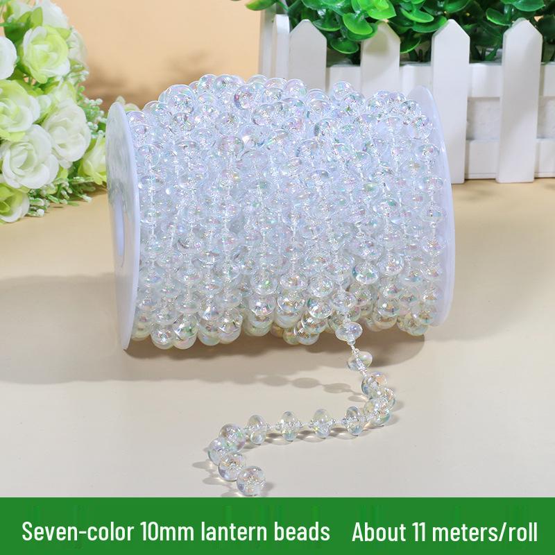 ABS Faux Pearl Beaded Chain - 8MM DIY Wedding & Festive Decor Accessories