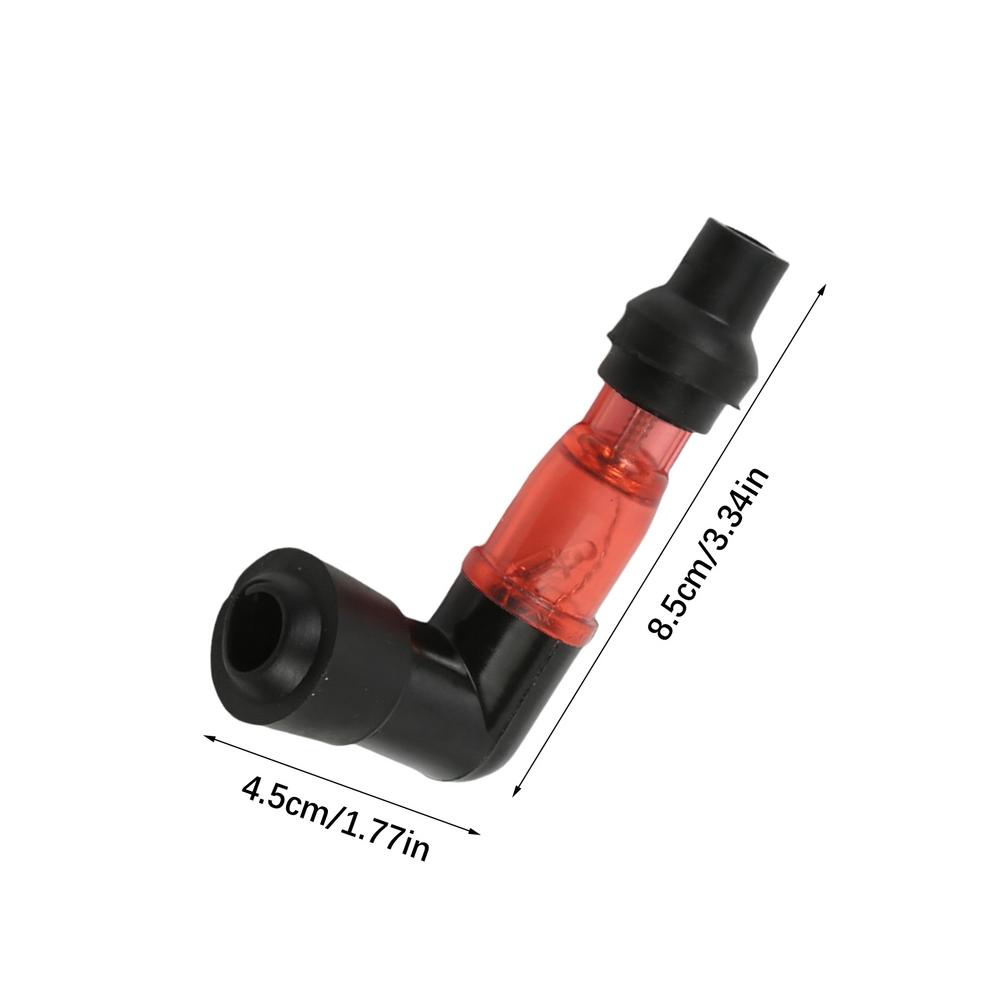 

Motorcycle Flashing Spark Plug Cap Universall 90 Degree Motorcycle Ignition Spark Plug Cap Flash Spark Plug Resistor Cover красный