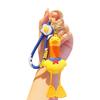 Exquisite Workmanship Keychain Cute Duck Design Keychain with Telescopic Lanyard Cartoon Charm Keyring for Backpack for Kids