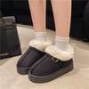 Women's Fur Mouth Large Size Soft Sole Winter Warm Fur One Snow Boots Padded Lined Ankle Boots Non-Slip Hiking Casual Sports Cotton Boots