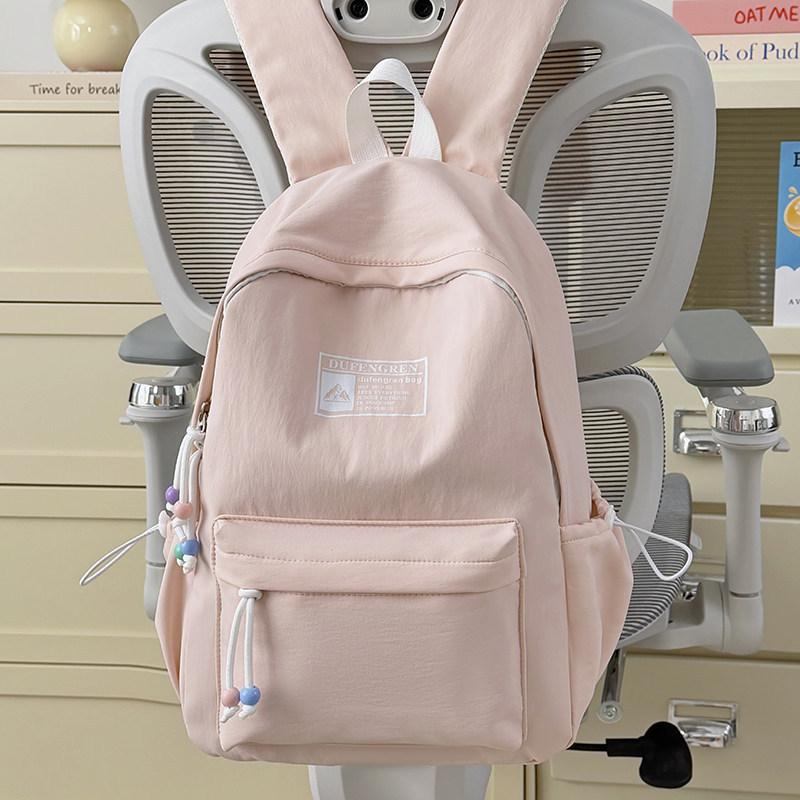 Schoolbag New Lightweight College Style Backpack Female Students Morning Eight Commuter Light Oxygen Outdoor Large Capacity School Bag High Value