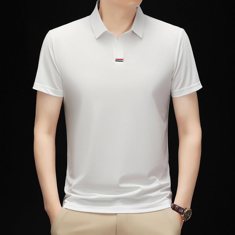 V-Neck Men'S Short Sleeve Polo Shirt Men'S Half Sleeve T-Shirt Men'S Top