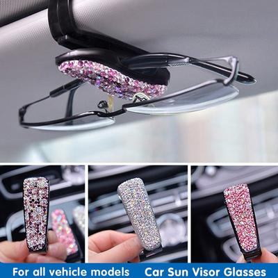 Drahokamové diamantové slnečné clony Spona na okuliare Spona na slnečné okuliare Držiak na okuliare Prenosná spona Auto Ornament