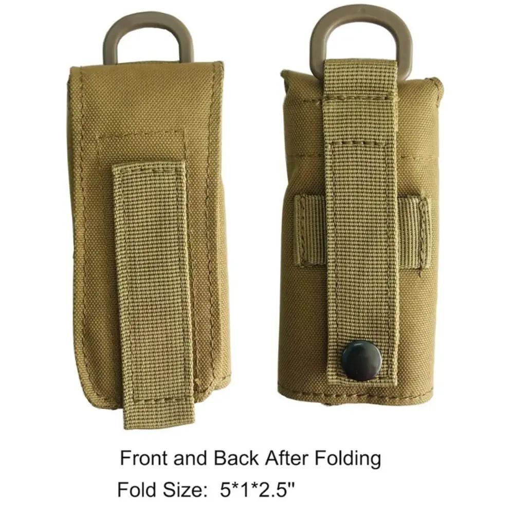 Outdoor Radfahren Wasserflaschentasche Molle Halter Aufbewahrungstasche Faltbare Netzwasserflaschenhülle Tasche für Rucksack