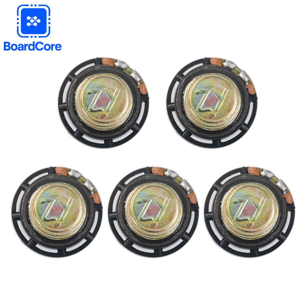 5Pcs 21MM Audio Portable Speakers Plastic Shell 0.25W 8 Ohm Speaker Horn External Magnetic Speaker DIY for Toys/Tape Recorder