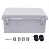IP67 Rated Junction Box with Mounting Plate Wall Mount Enclosure for Electrical Communication and Firefighting Equipment