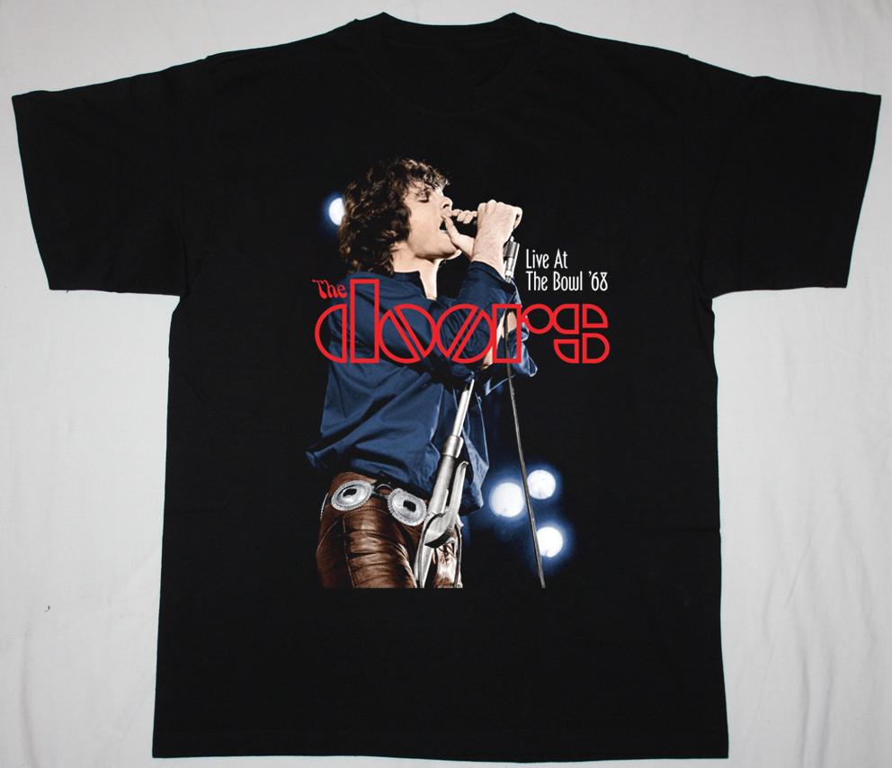 РАСПРОДАЖА The Doors Live at the Bowl  68 Черная S - 2345XL Футболка Подарок - Бесплатная Унисекс Футболка L