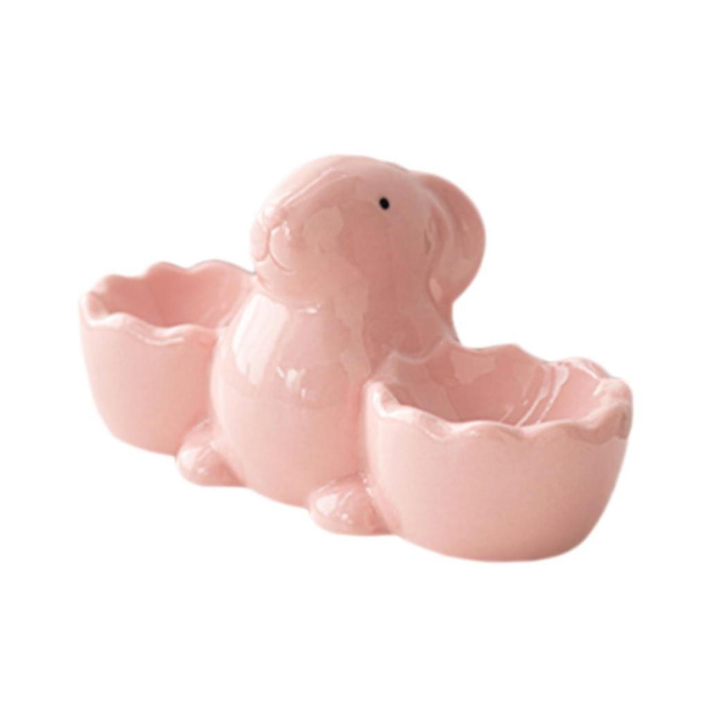 Ceramic Egg Cup Bunny Egg Stand for Home Decor Lunch Easter Decoration